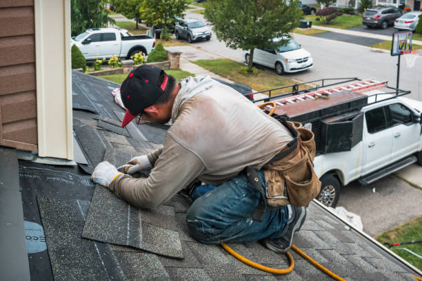 Professional Roof Leak Repair technician working in Manton, MI